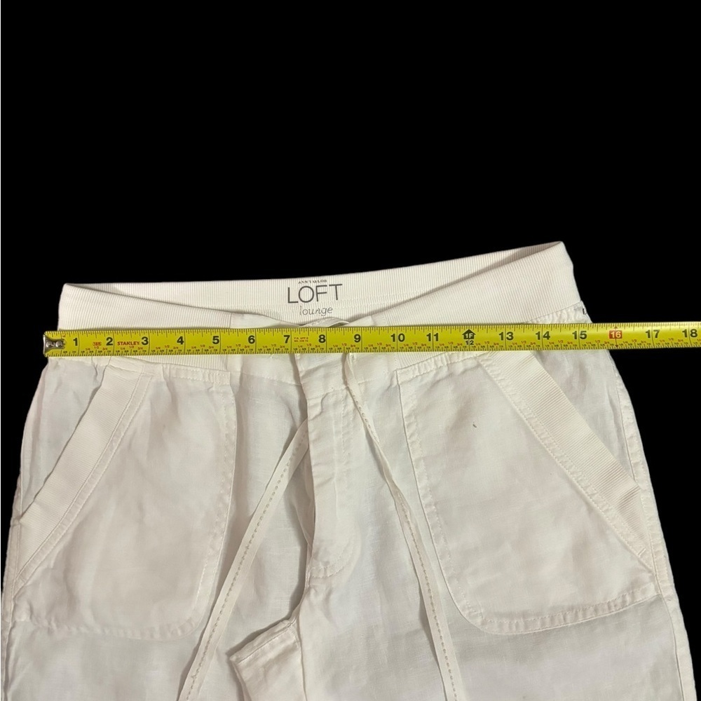 LOFT 100% linen Louage pants size 4 - Picture 13 of 13